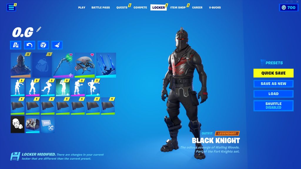 BLACK KNIGHT, ROGUE SPIDER KNIGHT, MINTY, MAKO, 110+ SKINS