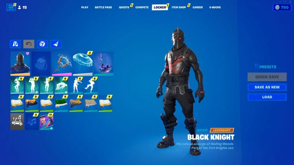 BLACK KNIGHT, PSYCHO, 160+ SKINS