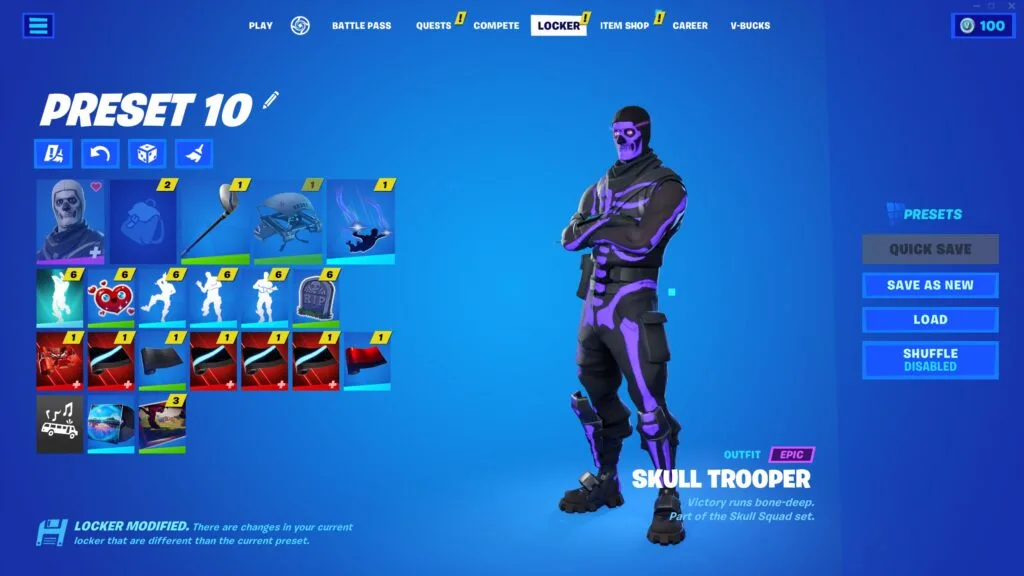 OG SKULL TROOPER, BLACK KNIGHT, MAKO, 145+ SKINS