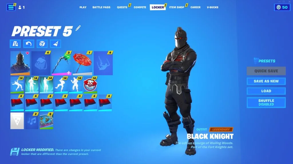 BLACK KNIGHT, ROGUE SPIDER KNIGHT, ROYALE BOMBER, GLOW, MINTY, 240+ SKINS