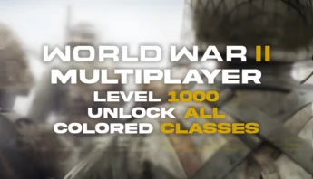 ww2 multiplayer level 1000, unlock all & colored classes