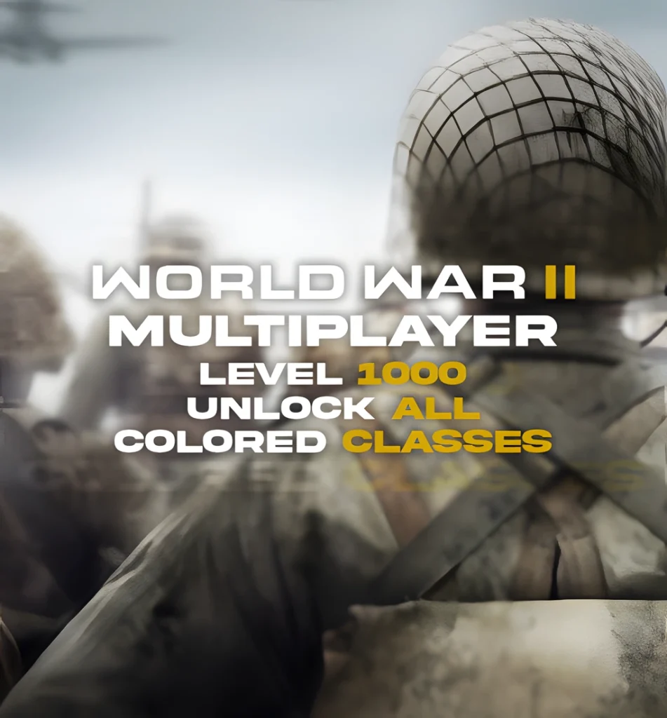 ww2 multiplayer level 1000, unlock all & colored classes