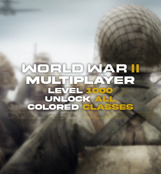 ww2 multiplayer level 1000, unlock all & colored classes