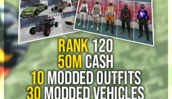 Buy GTA 5 Rank 120, 50 Million Cash, Fast Run, 10 Modded Outfits, 30 Modded Cars (PlayStation/Xbox)