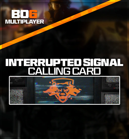 Buy Black Ops 6 (BO6) LIMITED Interrupted Signal Calling Card