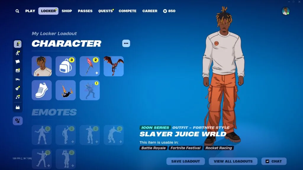 Juice WRLD, 380+ SKINS