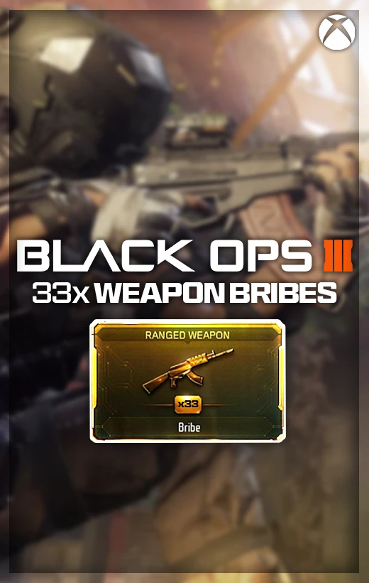 Black Ops 3 33x Weapon Bribes, Grand Slam & More! (Xbox One/Series X/S)