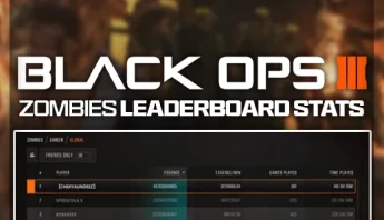 Black Ops 3 Zombies Leaderboard Stats (Xbox One/Series X/S)