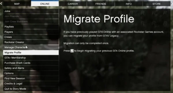 Migrate Profile