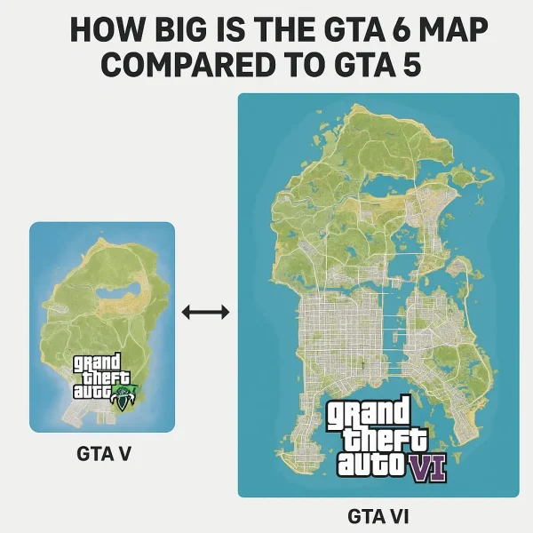 How Big Is the GTA 6 Map Compared to GTA 5