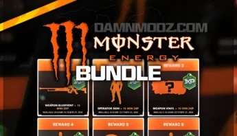 BO7 Monster Energy Bundle rewards including weapon blueprints, operator skins, and 15-minute 2XP bonuses for Call of Duty Black Ops 7 multiplayer.