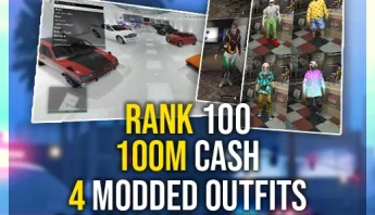 Buy GTA 5 Rank 100, 100 Million Cash, Fast Run, 4 Modded Outfits, 20 Modded Cars (PlayStation/Xbox)