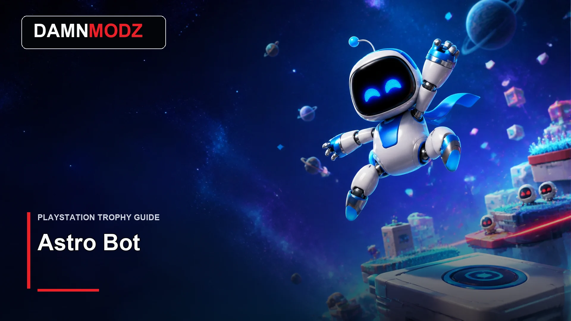 Astro Bot PlayStation trophy guide thumbnail by DamnModz