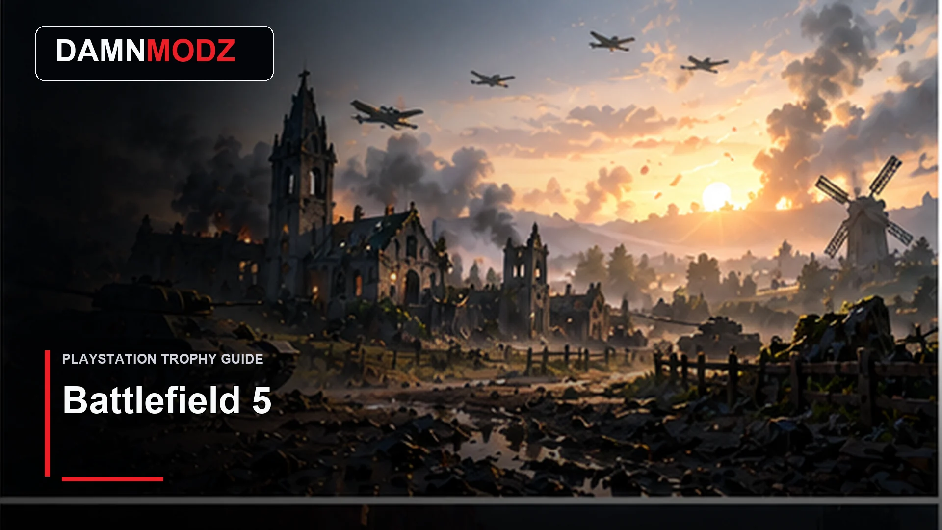 Battlefield 5 PlayStation trophy guide thumbnail by DamnModz