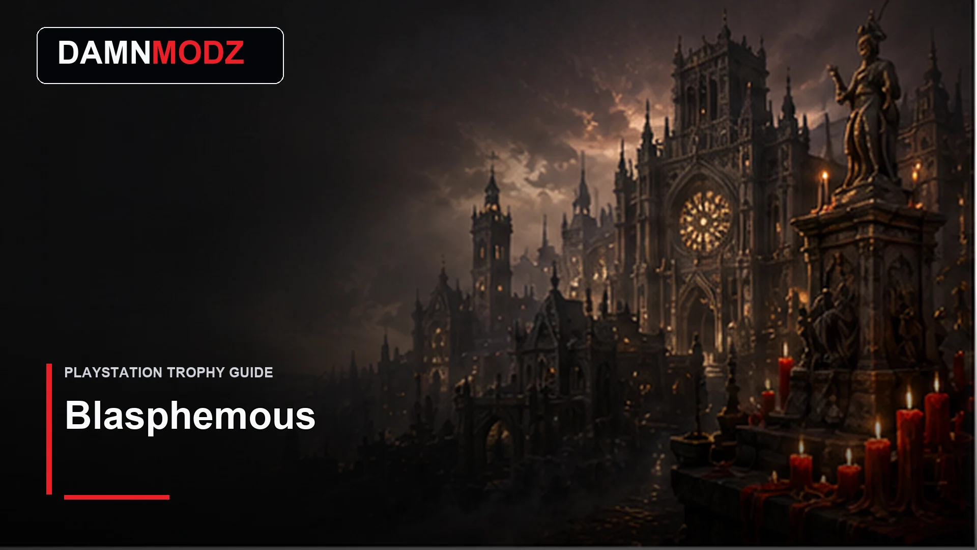 Blasphemous PlayStation trophy guide thumbnail by DamnModz
