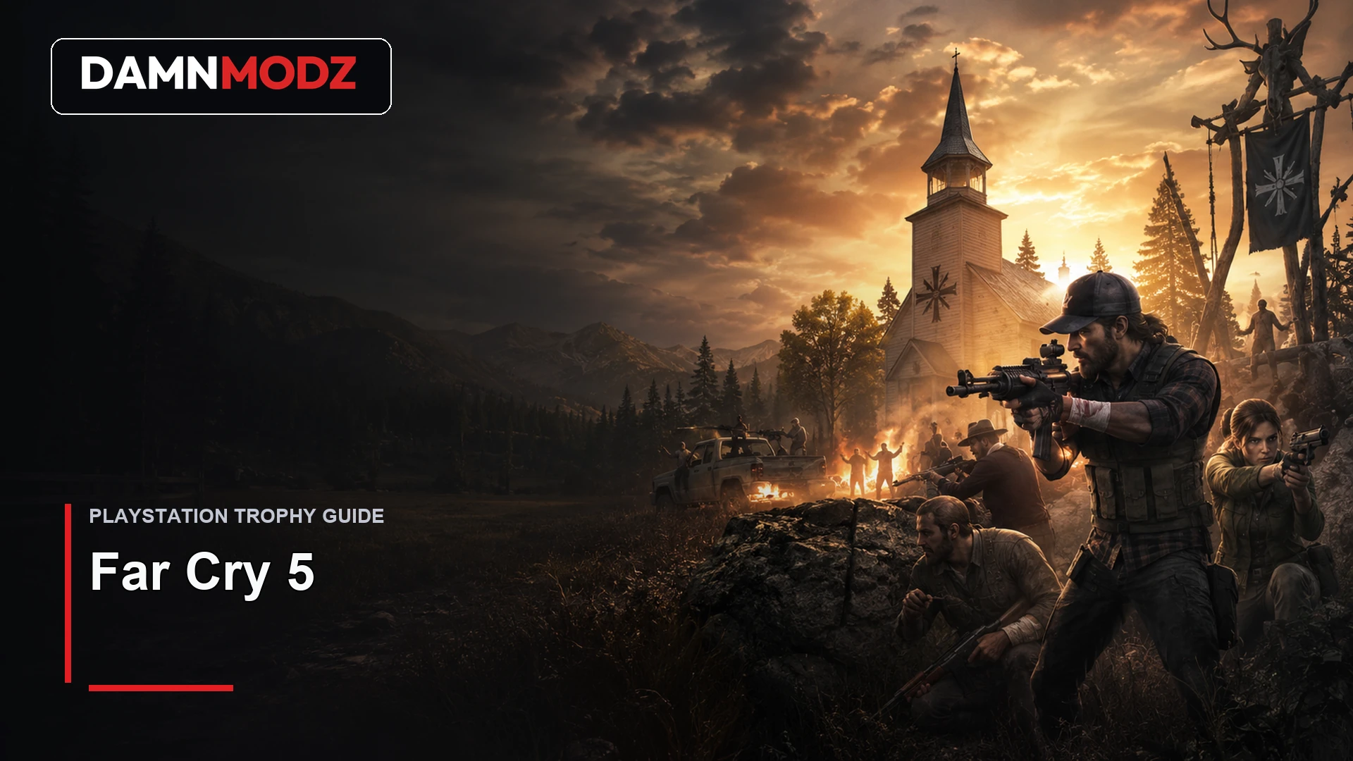 Far Cry 5 PlayStation trophy guide thumbnail by DamnModz
