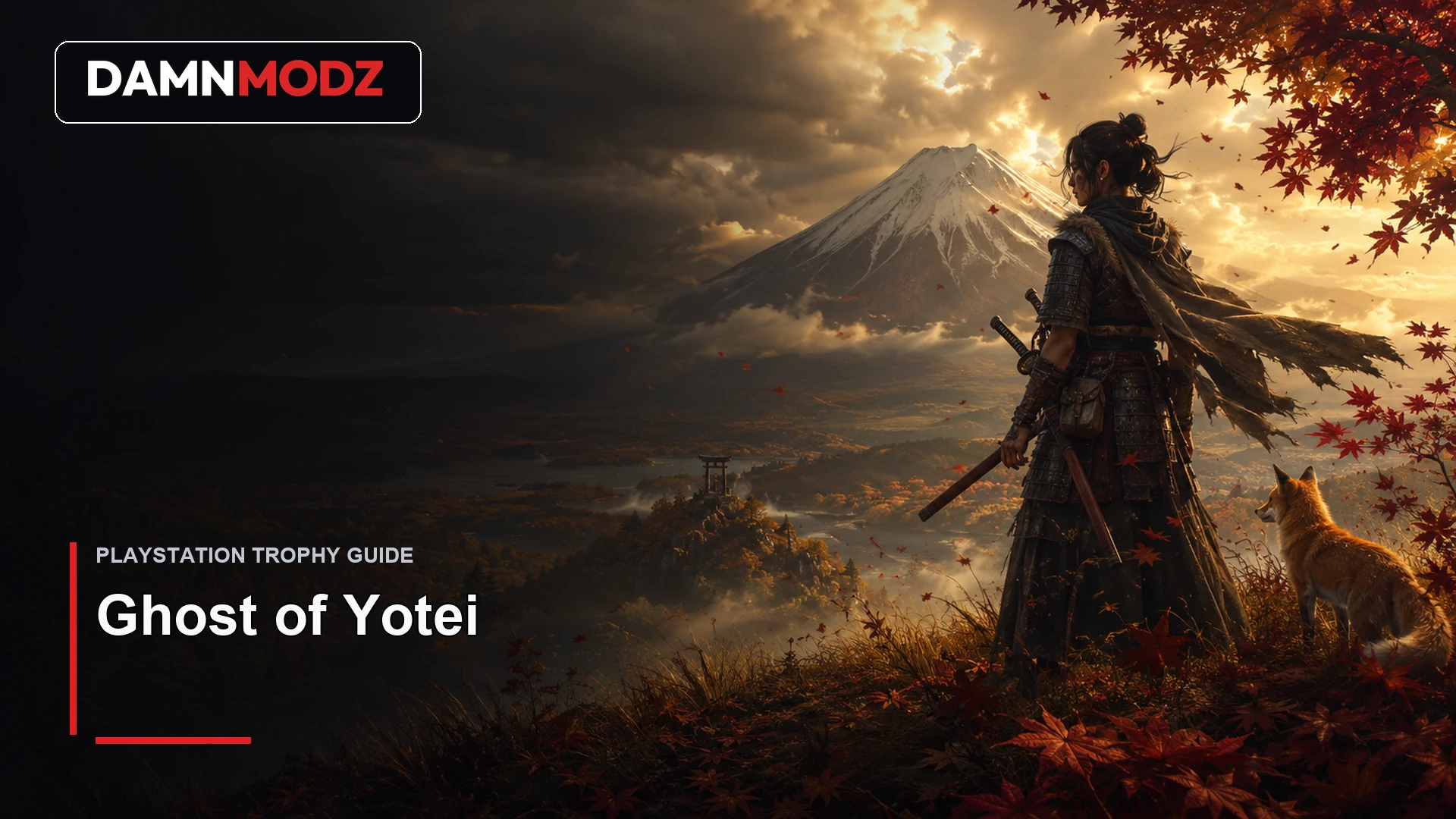 Ghost of Yotei PlayStation trophy guide thumbnail by DamnModz