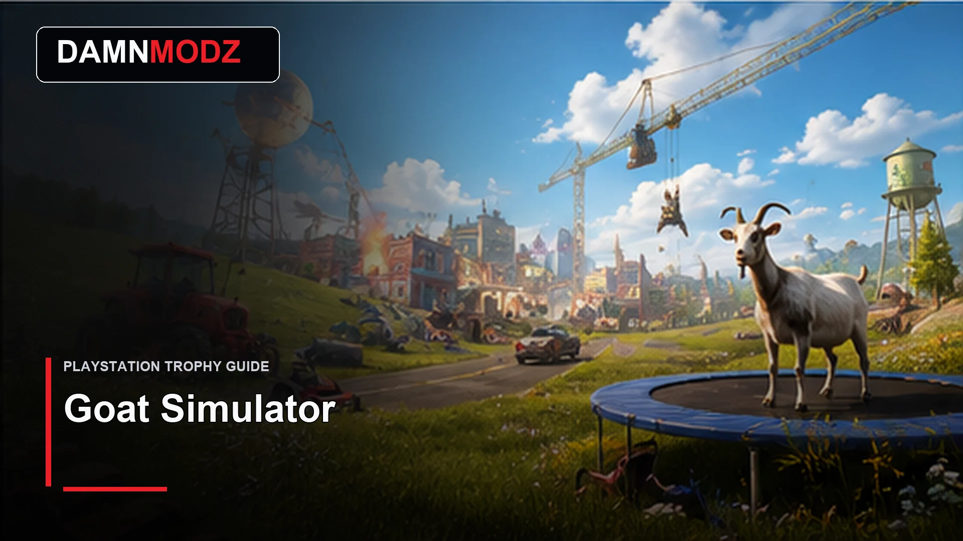 Goat Simulator PlayStation trophy guide thumbnail by DamnModz