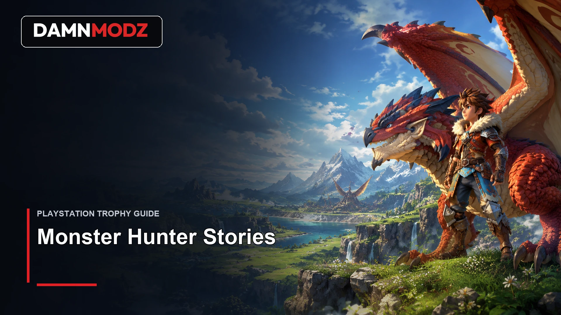 Monster Hunter Stories PlayStation trophy guide thumbnail by DamnModz