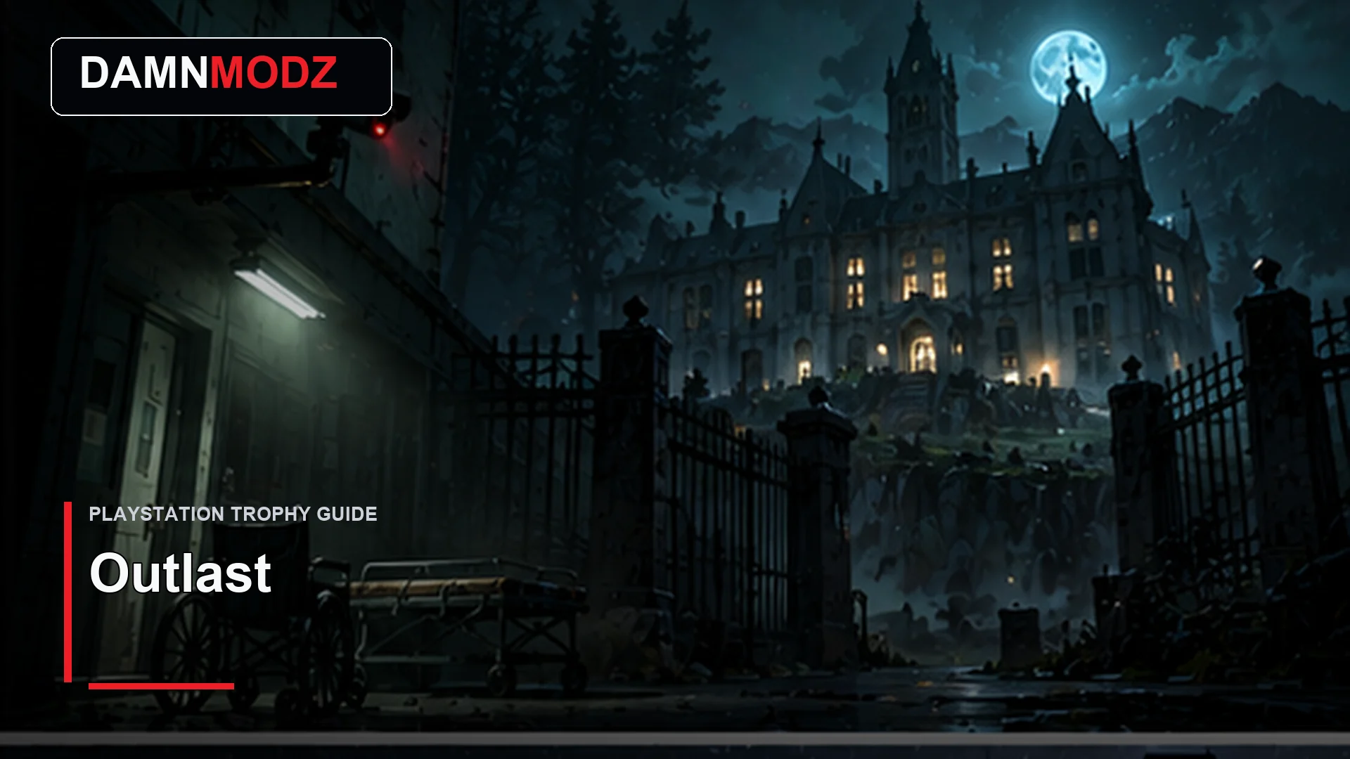 Outlast PlayStation trophy guide thumbnail by DamnModz