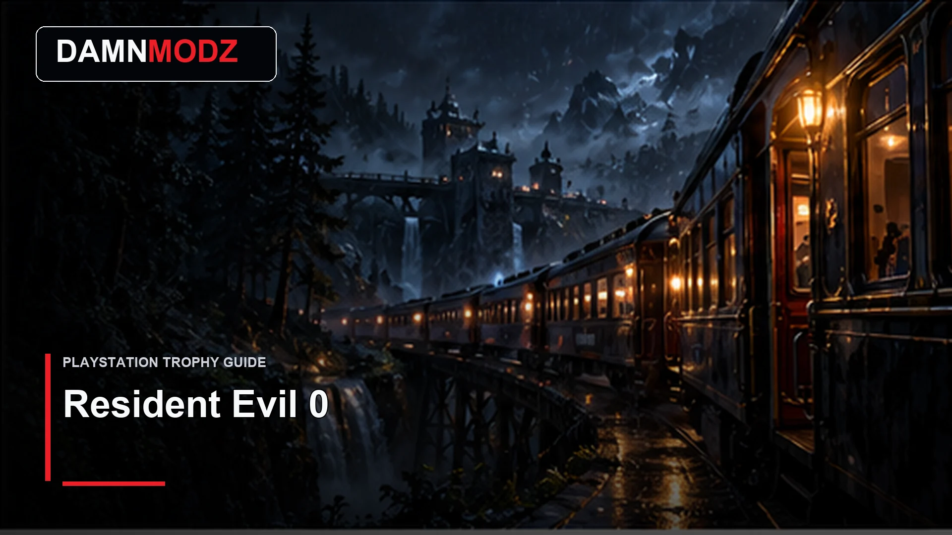 Resident Evil 0 PlayStation trophy guide thumbnail by DamnModz