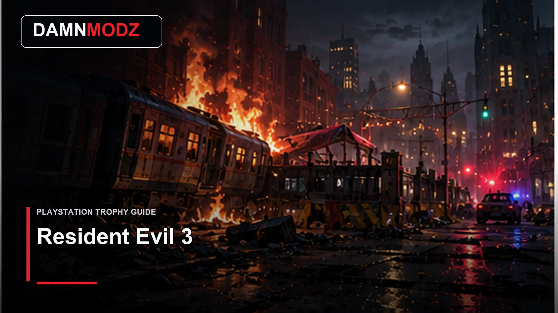 Resident Evil 3 PlayStation trophy guide thumbnail by DamnModz