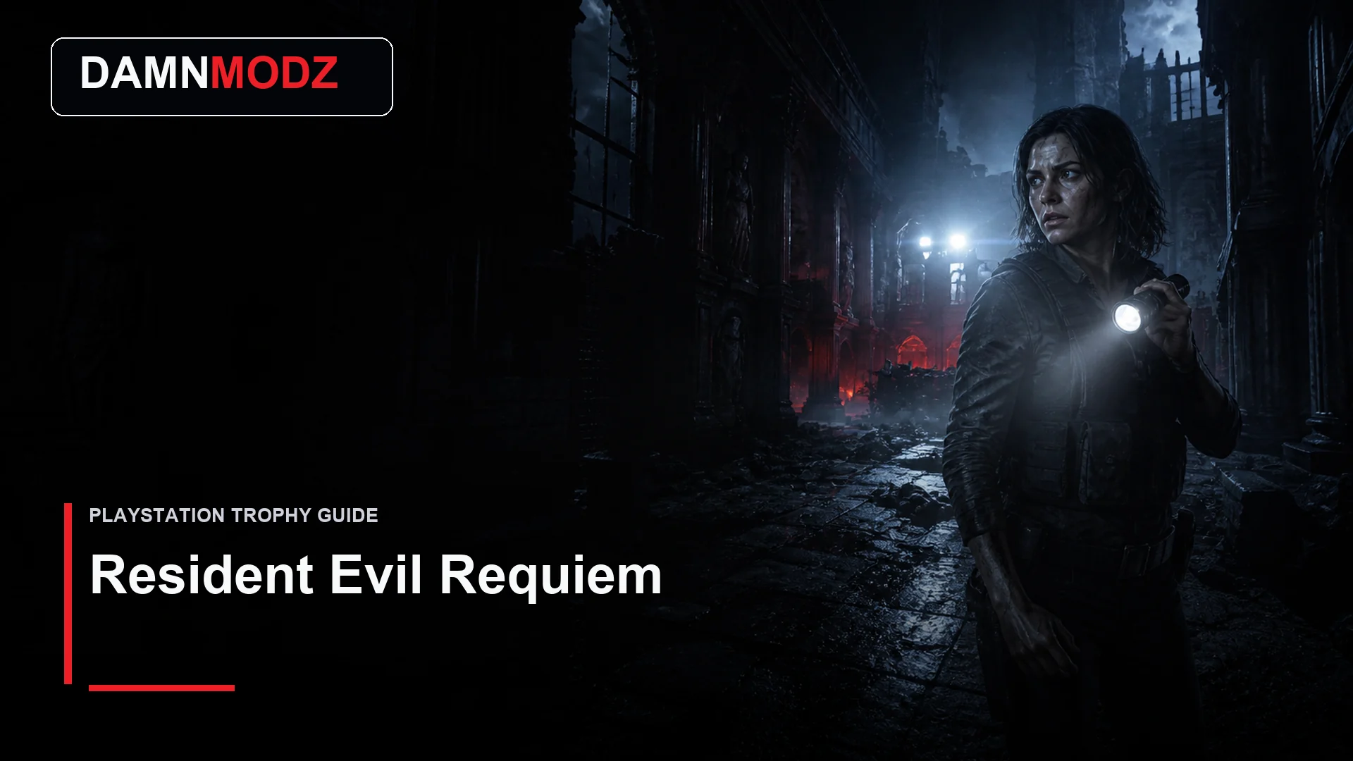 Resident Evil Requiem PlayStation trophy guide thumbnail by DamnModz