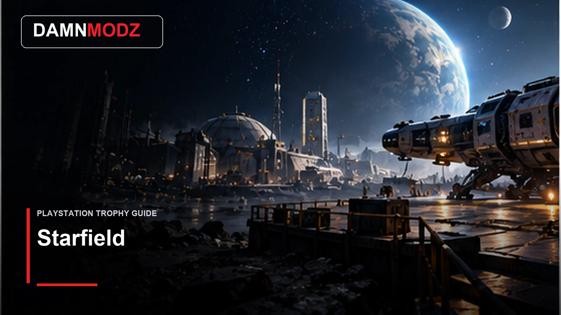 Starfield PlayStation trophy guide thumbnail by DamnModz
