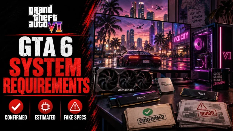 GTA 6 System Requirements: What Is Confirmed and What Is Fake